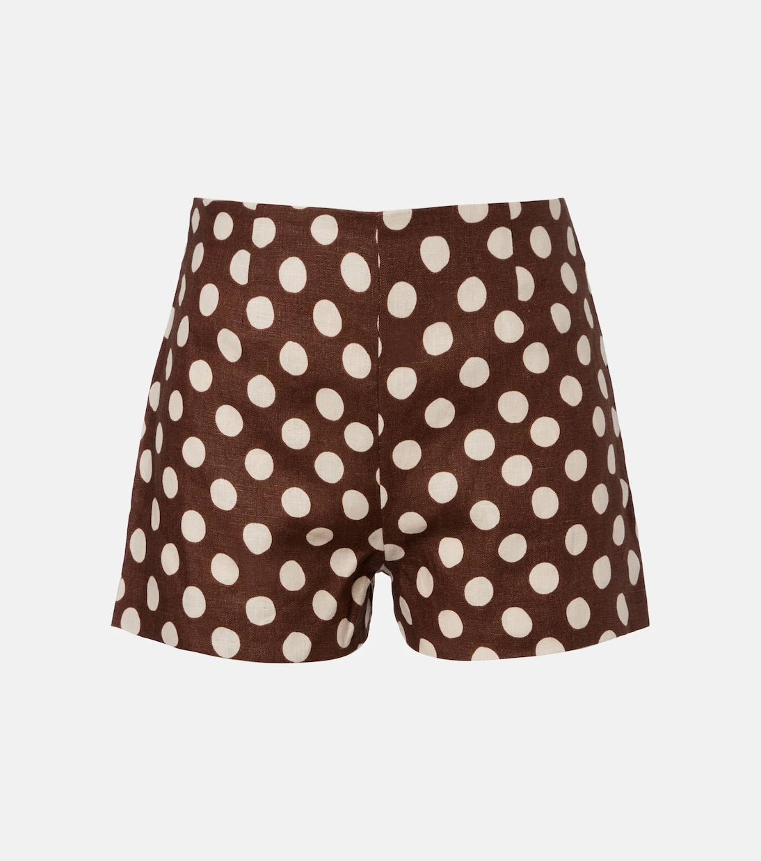 Faithfull - Lila polka-dot linen shorts