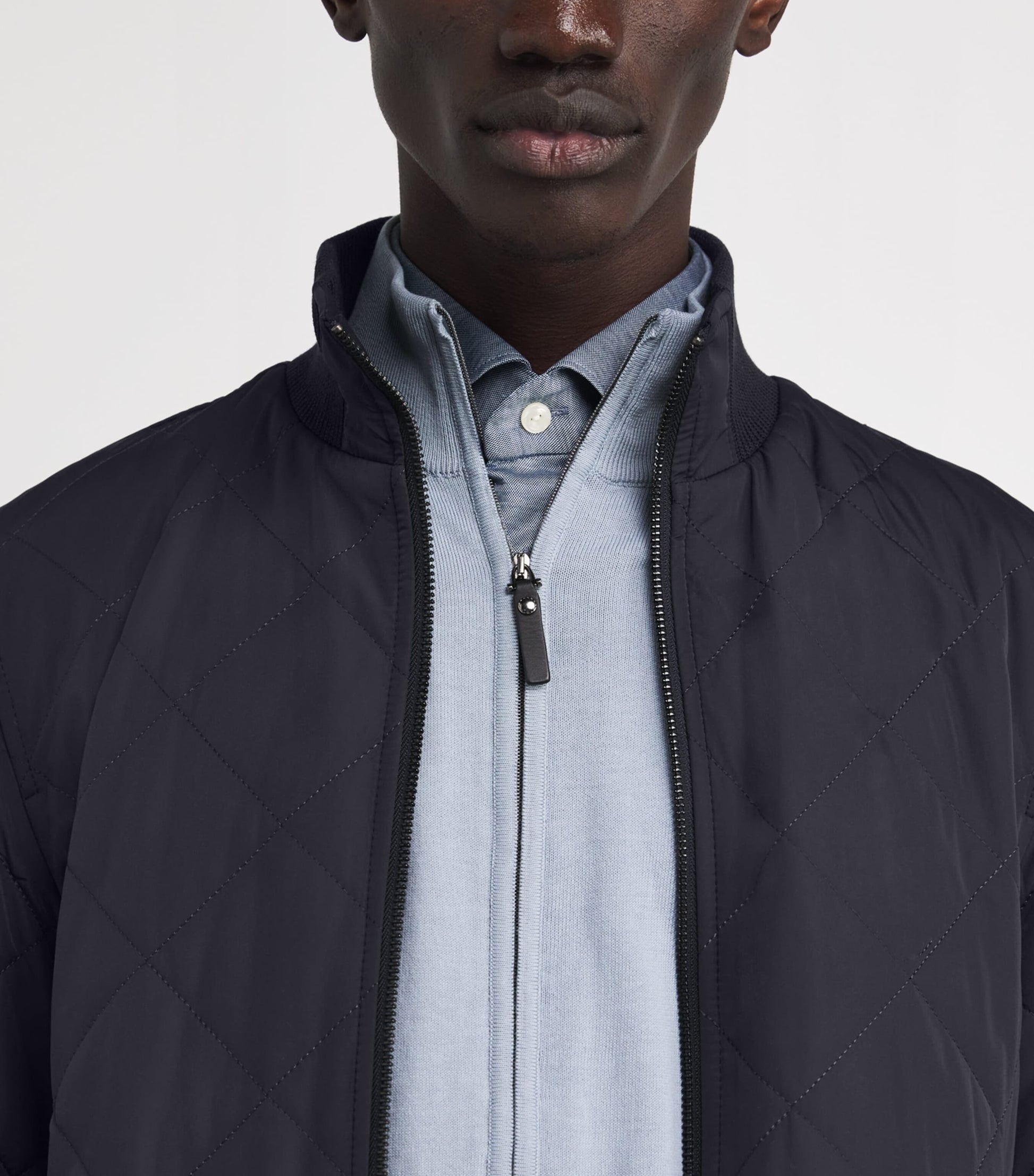 Navy Reversible Bomber Jacket