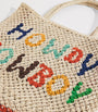 Multi Small Jute Howdy Cowboy Tote Bag
