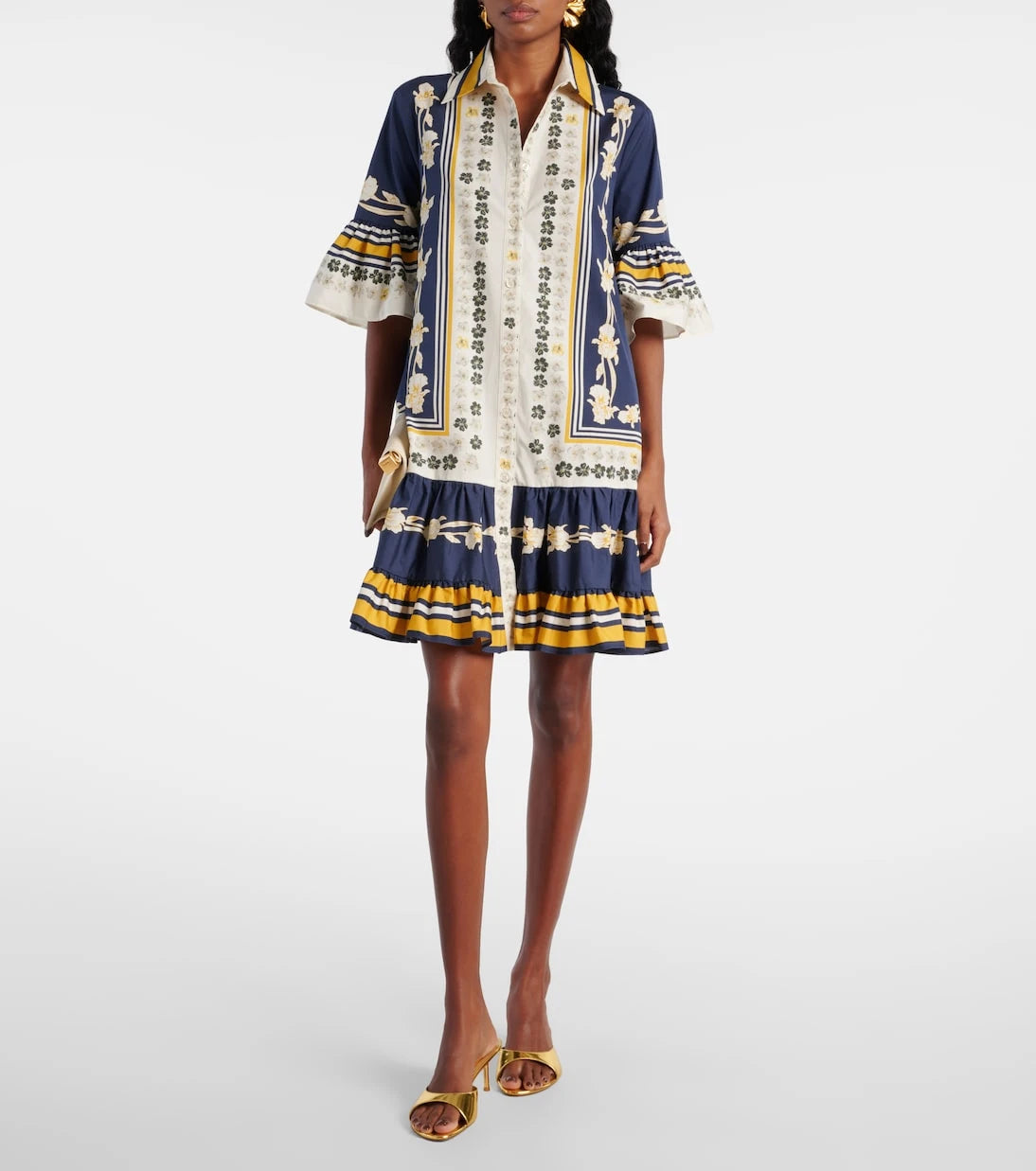 La DoubleJ - Choux printed cotton poplin shirt dress