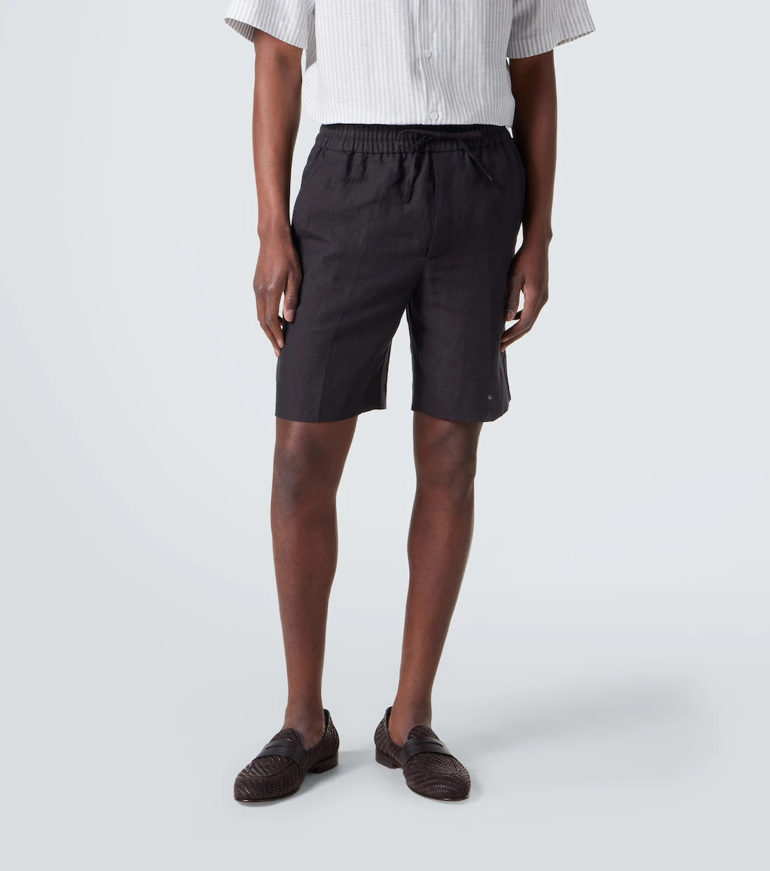 Brioni - Linen Bermuda shorts