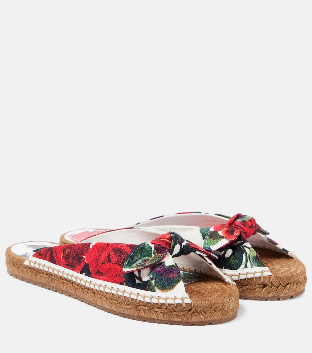 Dolce&Gabbana - Floral espadrille slides