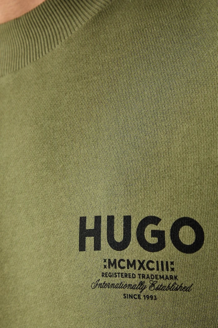 HUGO Blue erkek pamuklu sweatshirt Nespon