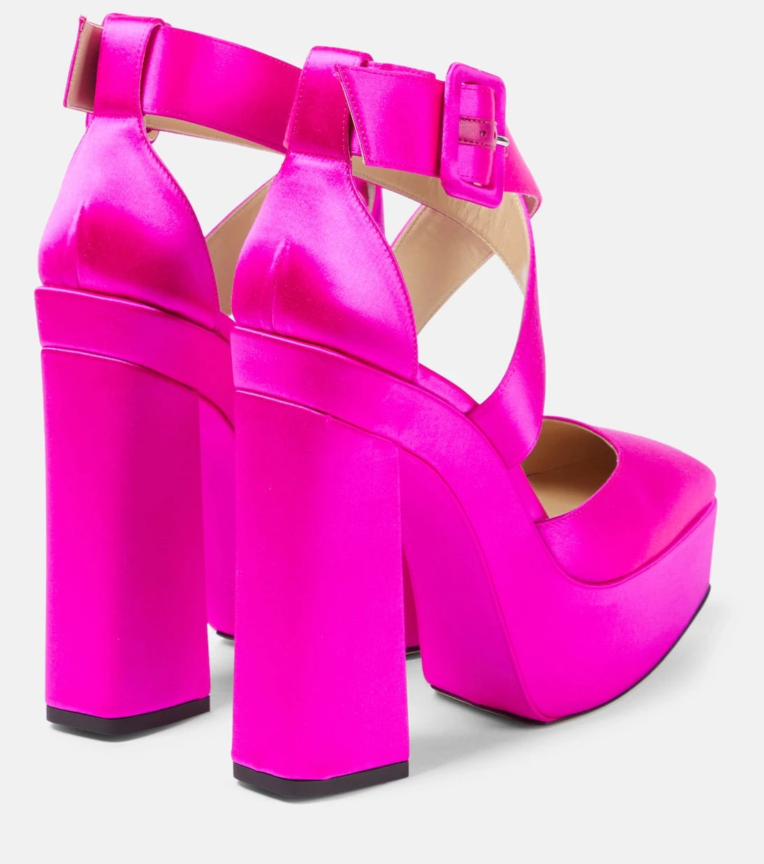 Jimmy Choo - Gaia satin platform pumps