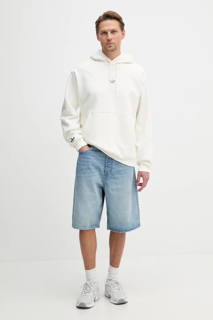 adidas Originals erkek pamuklu kapüşonlu sweatshirt
