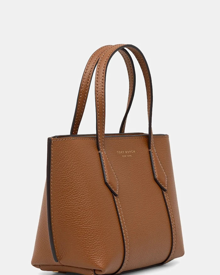 Кожена чанта Tory Burch Perry Mini Tote