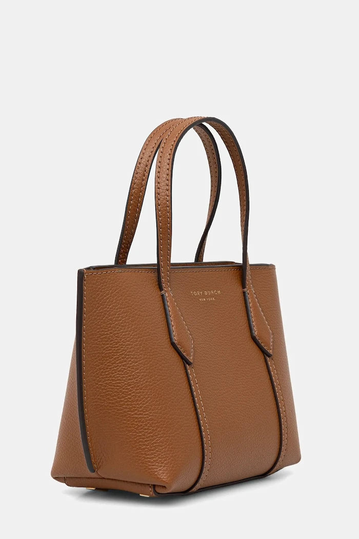 Кожена чанта Tory Burch Perry Mini Tote