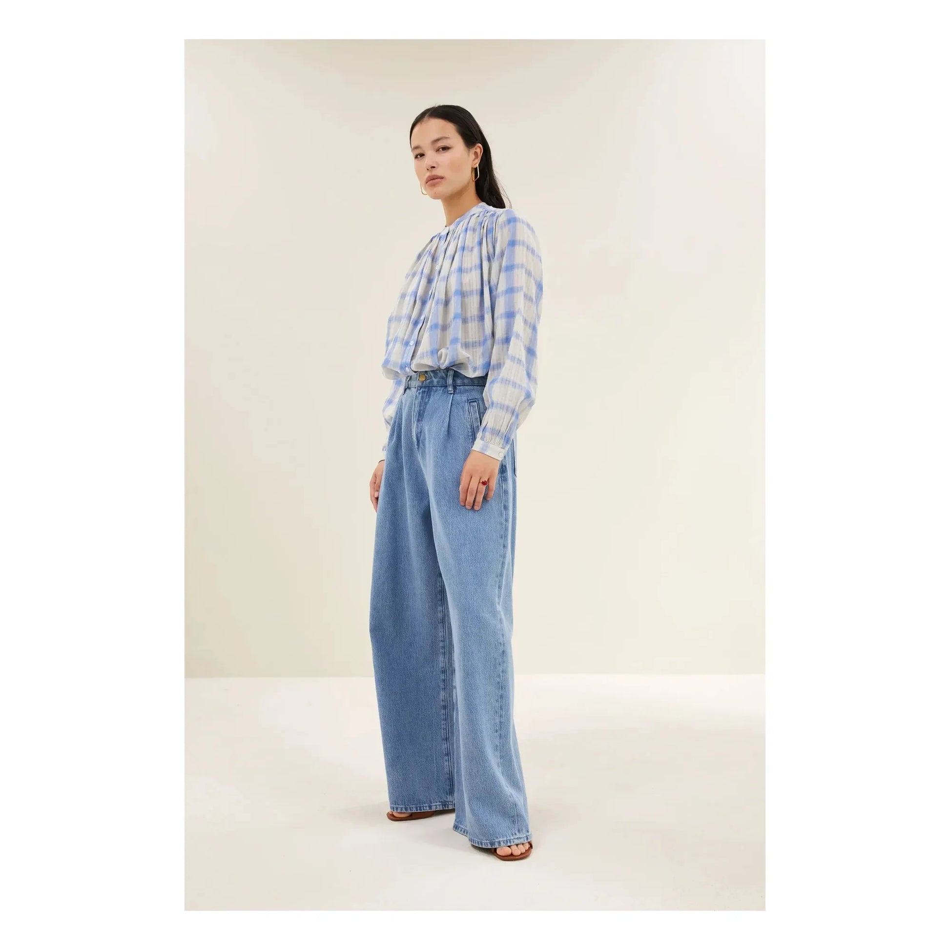By Bar - Nyka Cotton blouse | Blue
