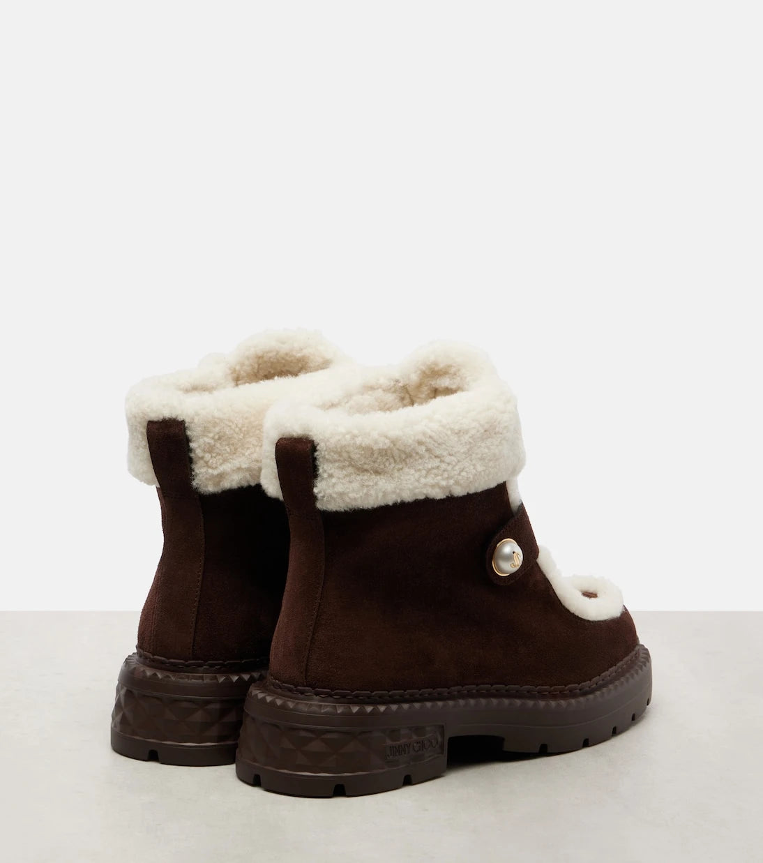 Jimmy Choo - Shea suede and shearling ankle boots