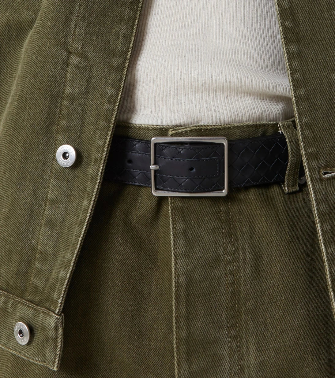 Bottega Veneta - Piccolo Intrecciato leather belt