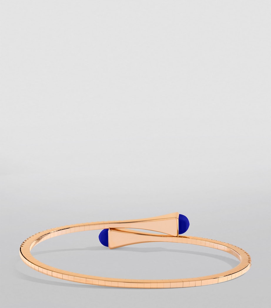 Rose Gold, DIamond and Lapis Lazuli Cleo Slim Bracelet
