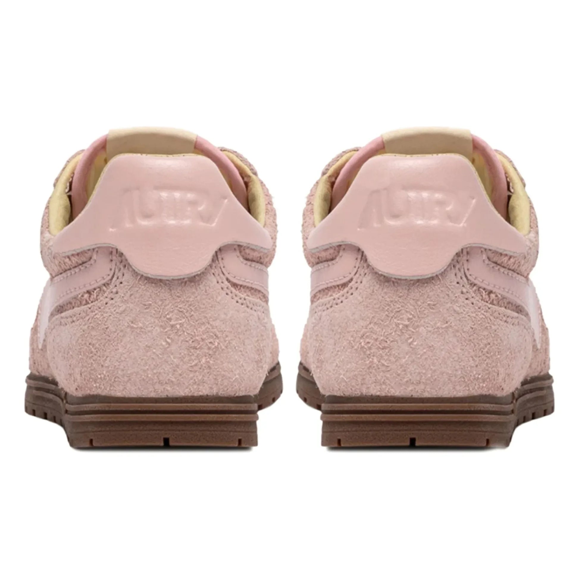 Autry - Windspin Low Suede and Leather Basket | Powder pink