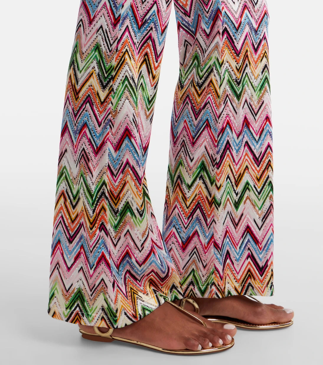 Missoni - Zigzag high-rise flared pants