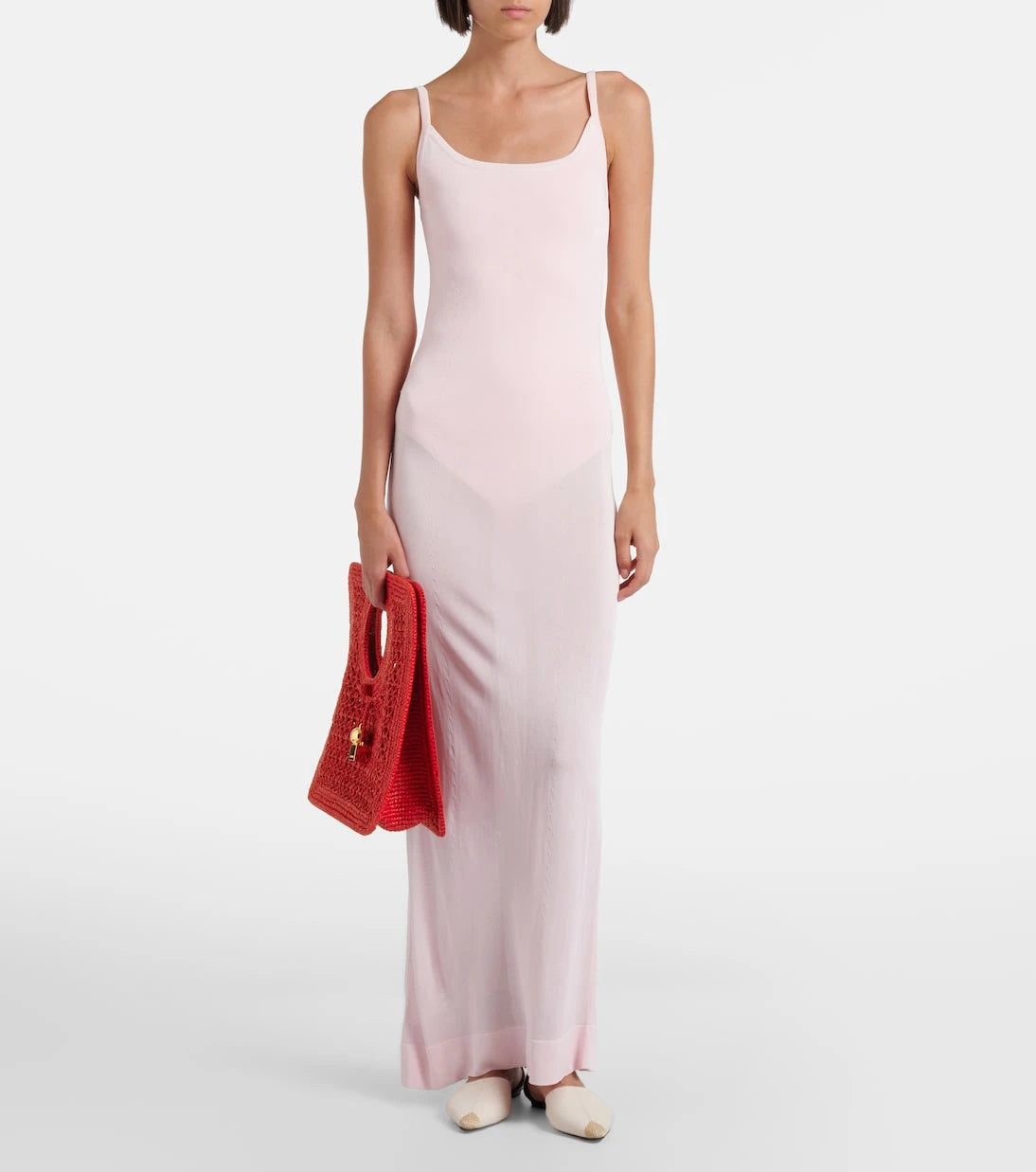 Jacquemus - Spiaggia Small raffia top-handle bag