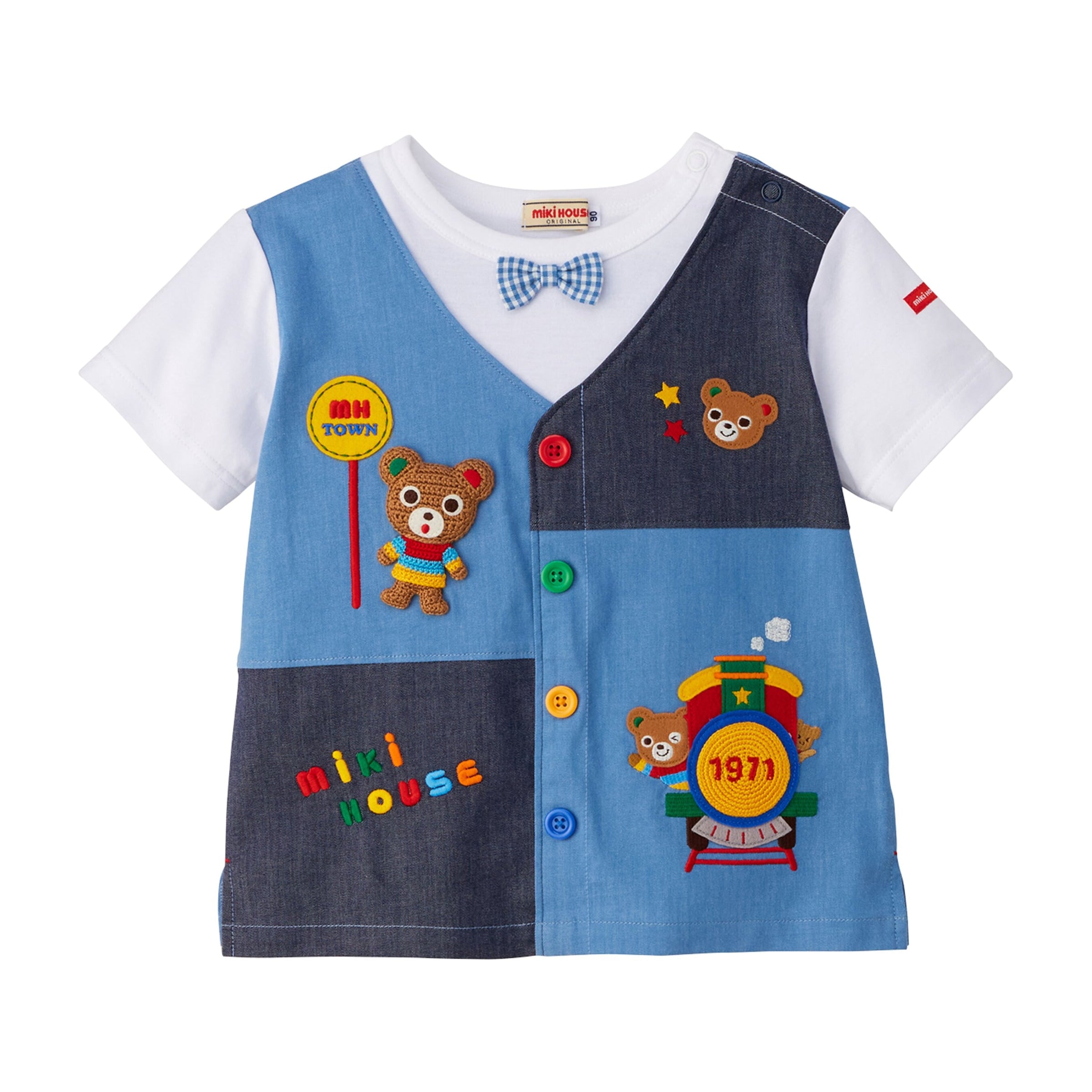 Miki House Cotton Pucci Train T-Shirt (2-5 Years)