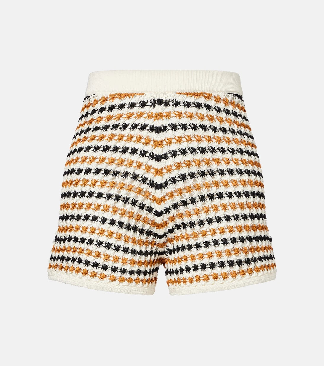 Eres - Disco open-knit cotton-blend shorts