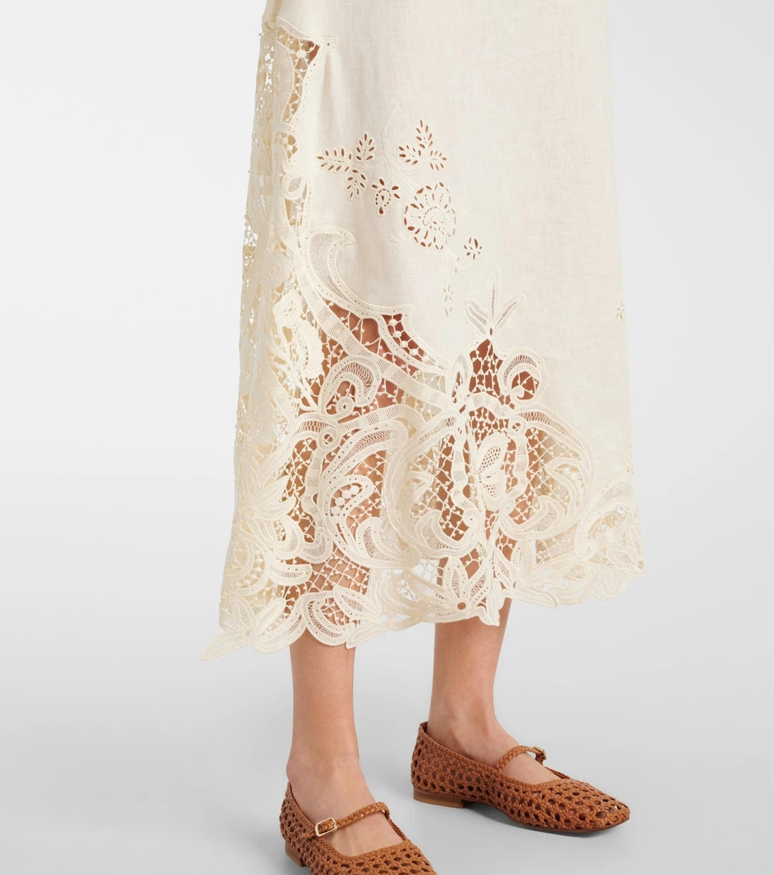 Ulla Johnson - Olivette lace-trimmed linen maxi dress