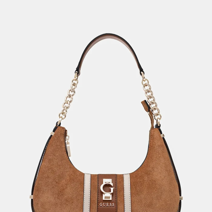 Велурена чанта Guess ERENIA