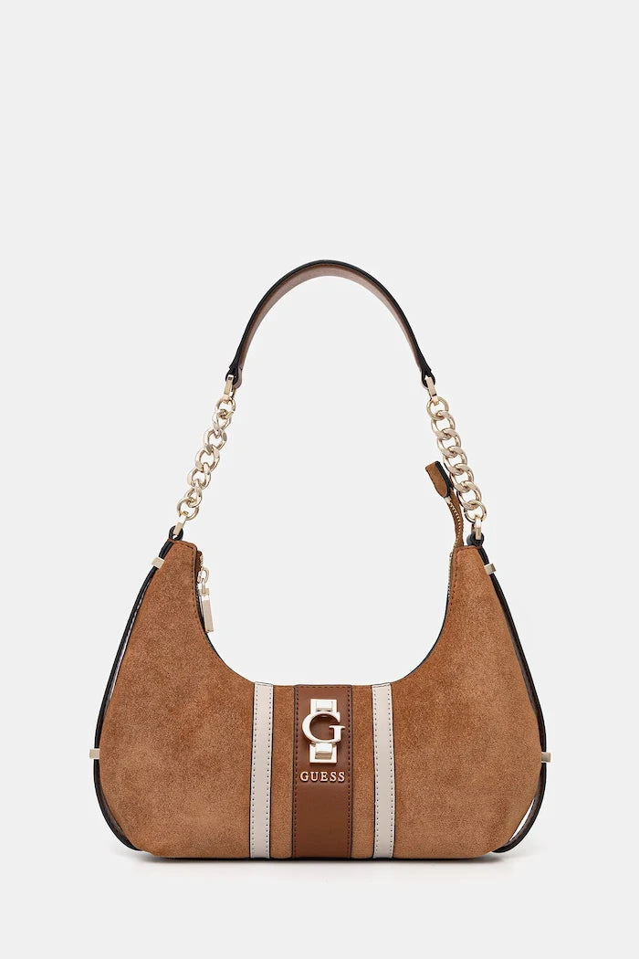 Велурена чанта Guess ERENIA
