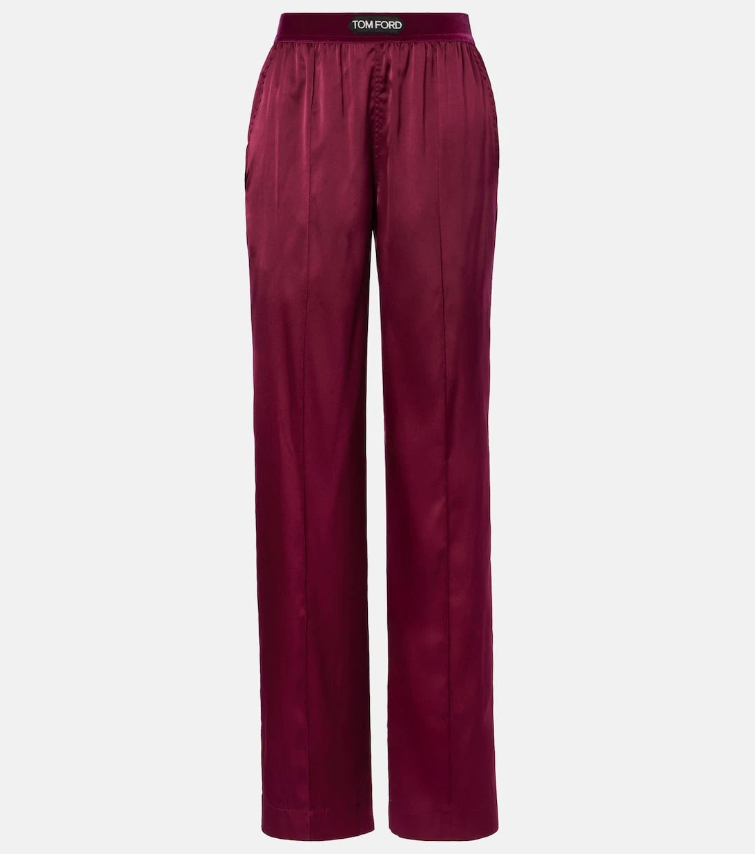 Tom Ford - Silk-blend satin wide-leg pants