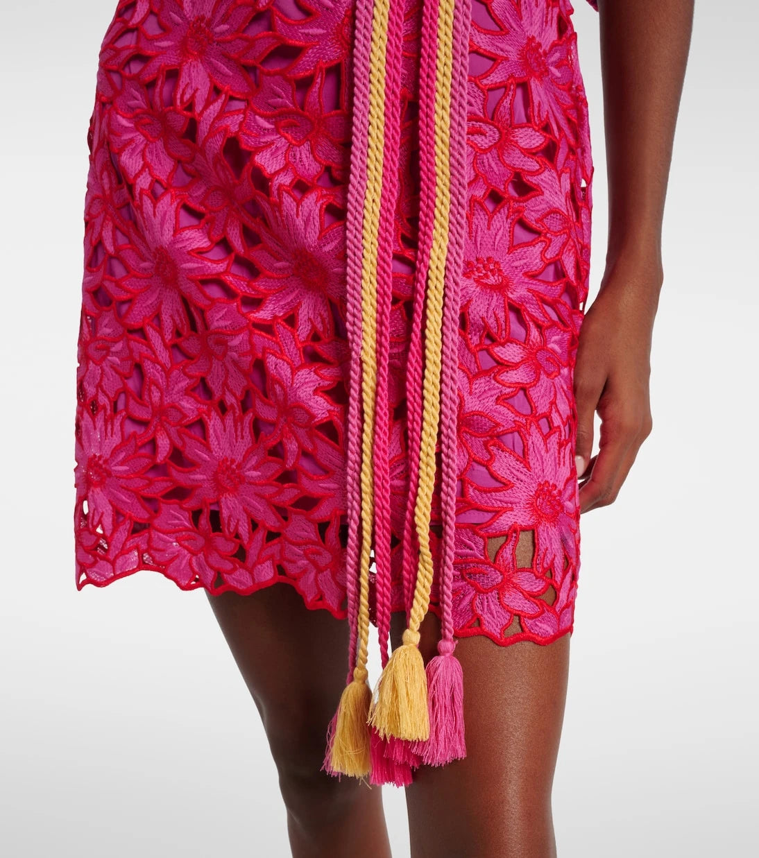 Farm Rio - Belted lace minidress