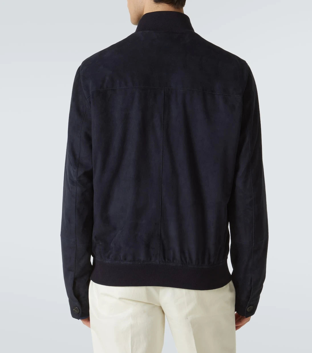 Rubinacci - Suede bomber jacket