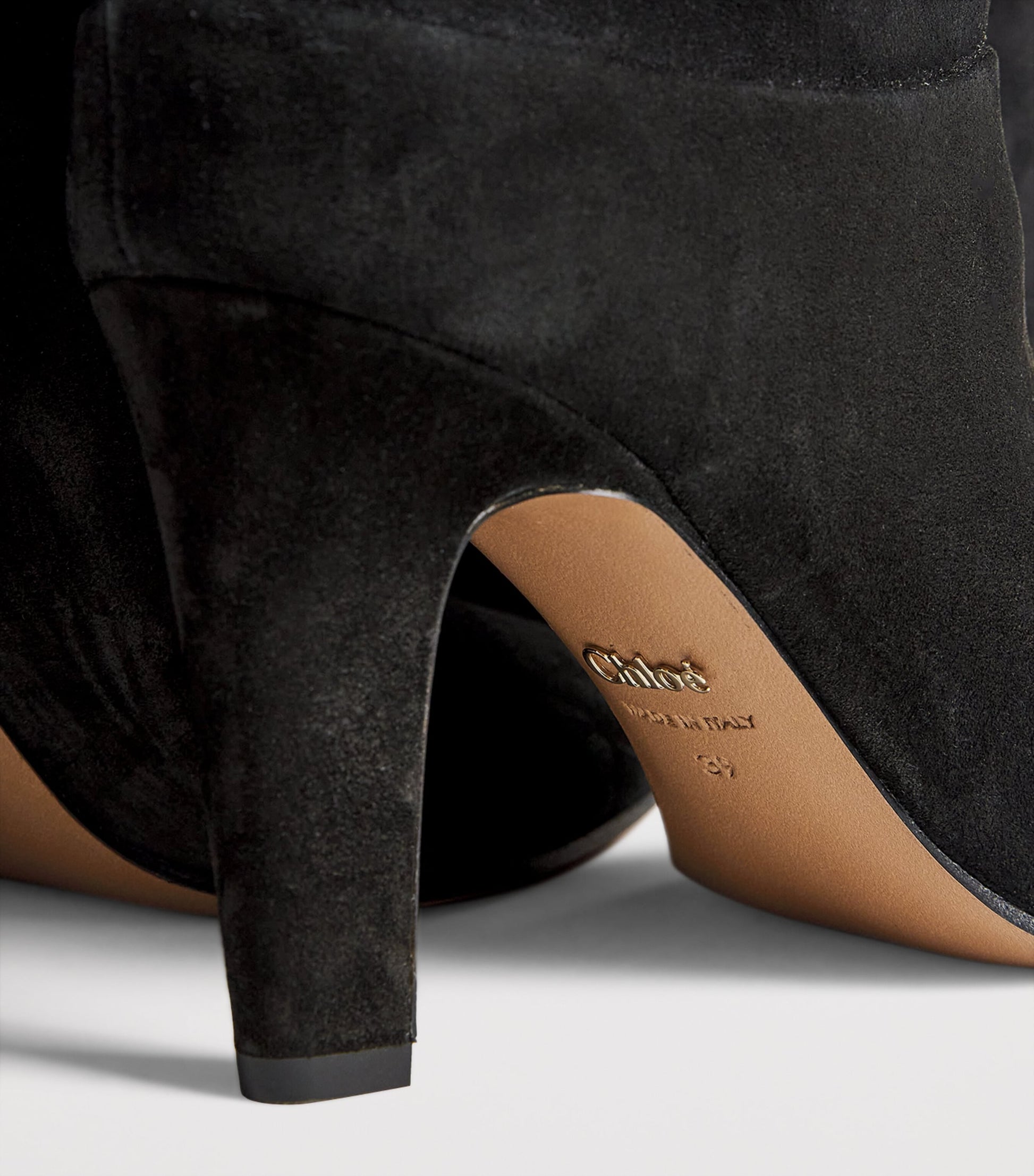 Black Suede Eve Over-The-Knee Boots 85