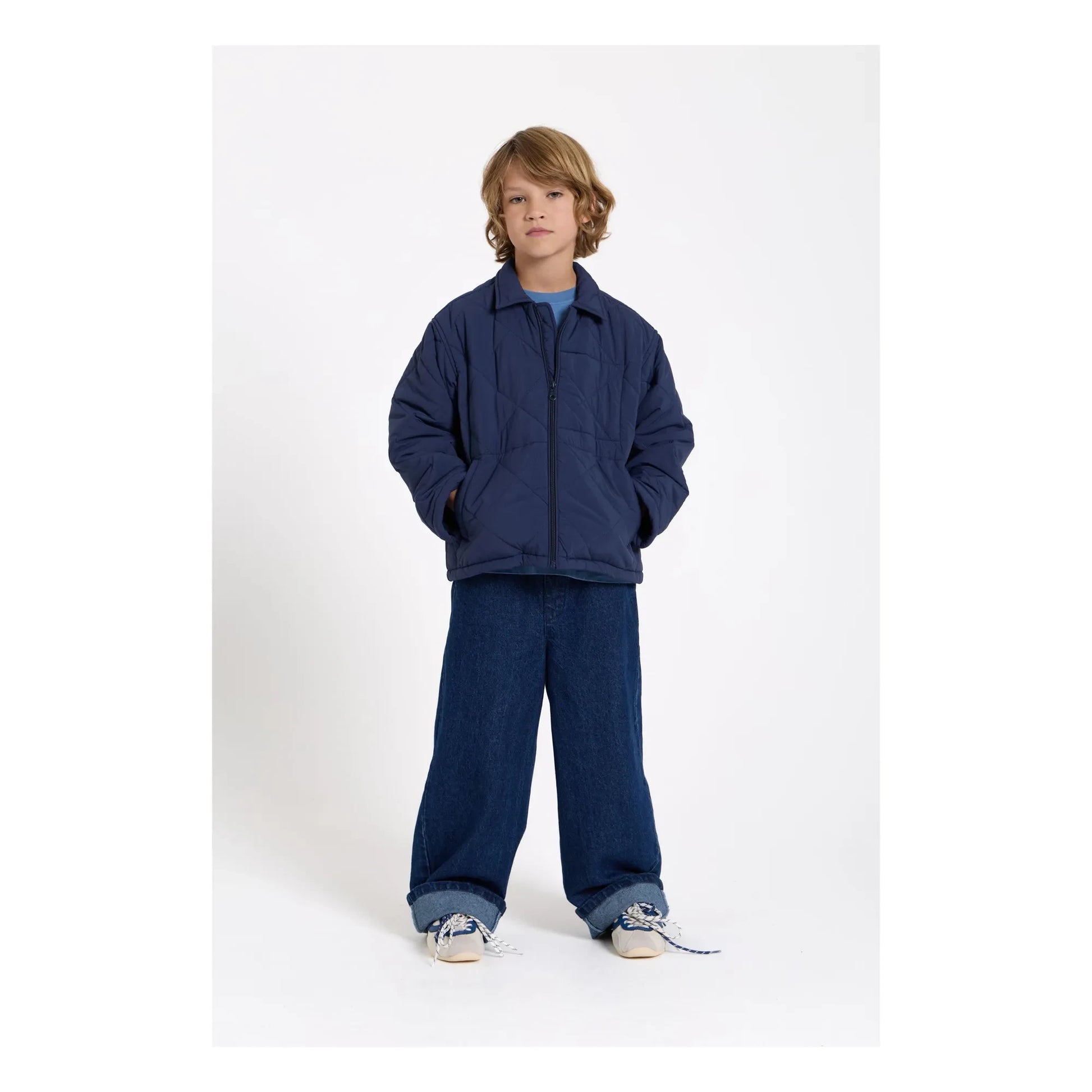 Smallable Kid - Sonny Quilted Jacket | Navy blue