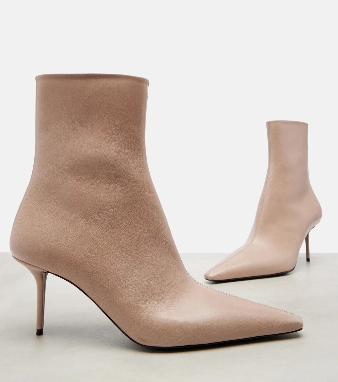 Saint Laurent - Ashley 75 leather ankle boots