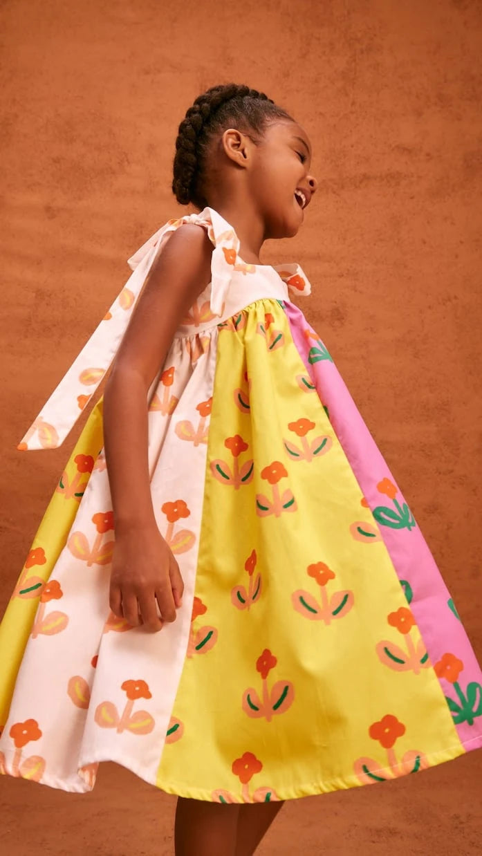 Fábula - Flor Singela printed cotton dress