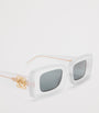 White Rectangular Sunglasses