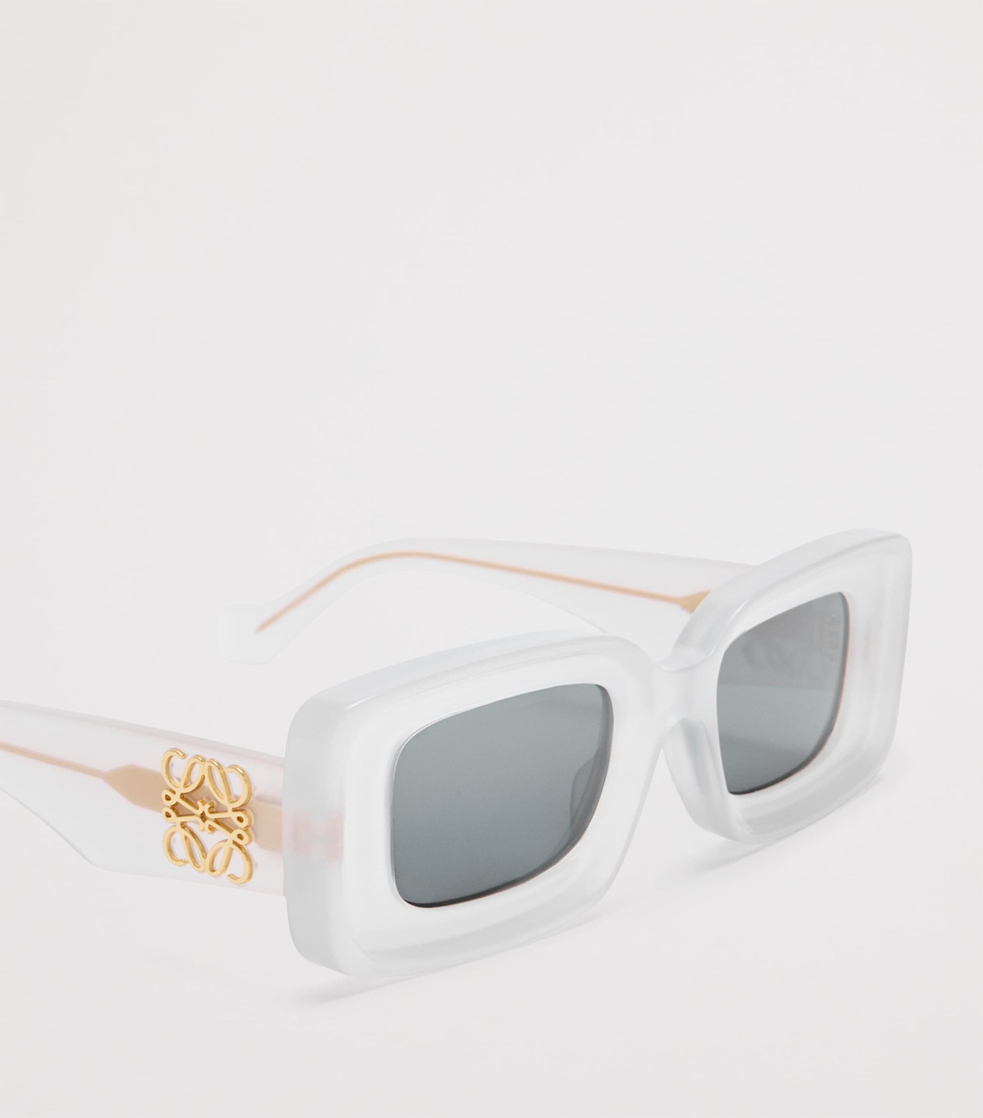 White Rectangular Sunglasses