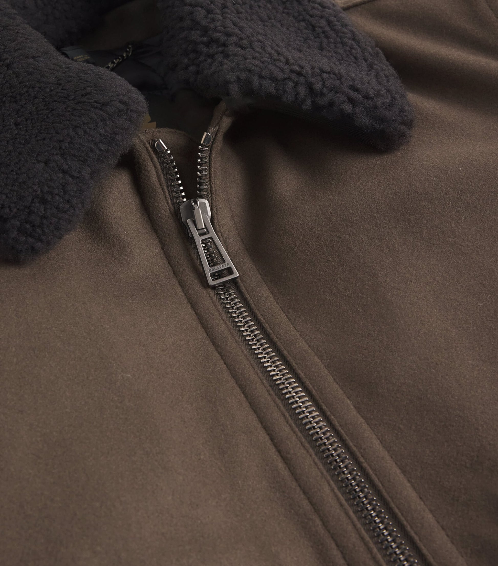 Belstaff Brown Wool-Blend Welder Jacket