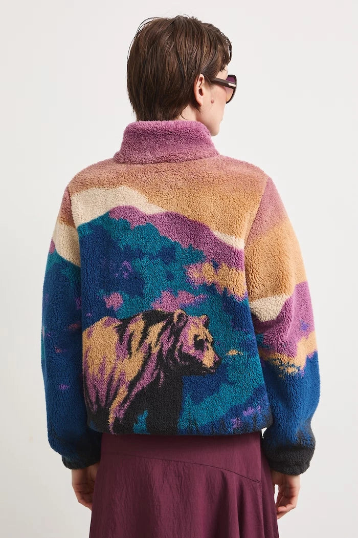 Medicine fermuarlı kadın polar sweatshirt