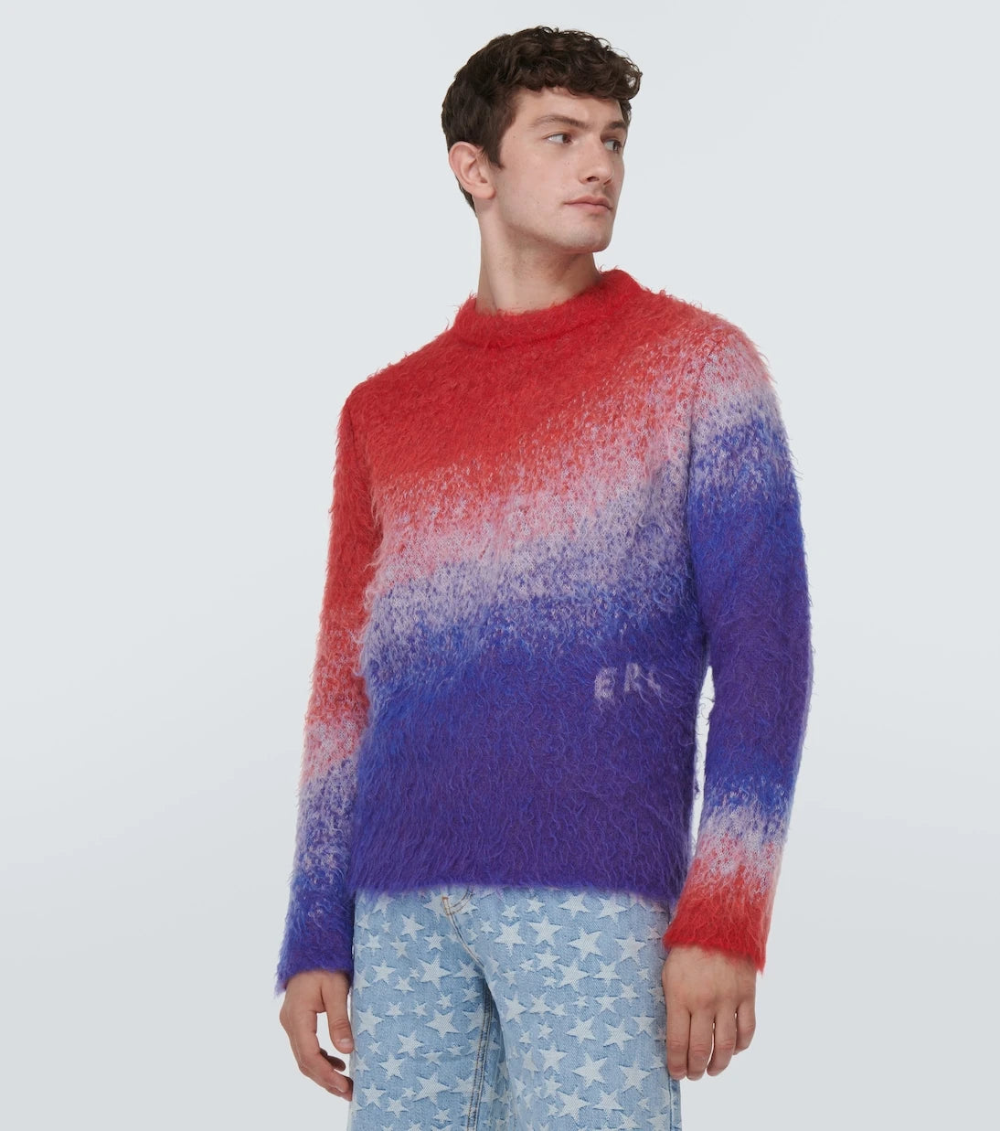 ERL - Gradient mohair-blend sweater