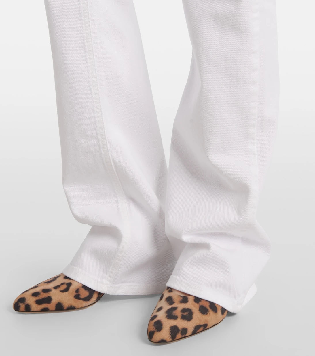 Blumarine - Chain-detail high-rise bootcut jeans