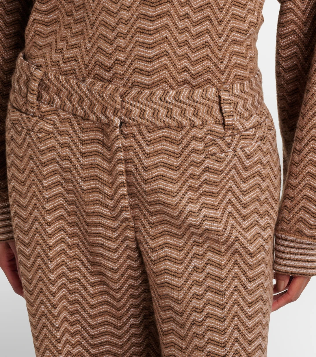 Missoni - Zigzag low-rise bootcut pants