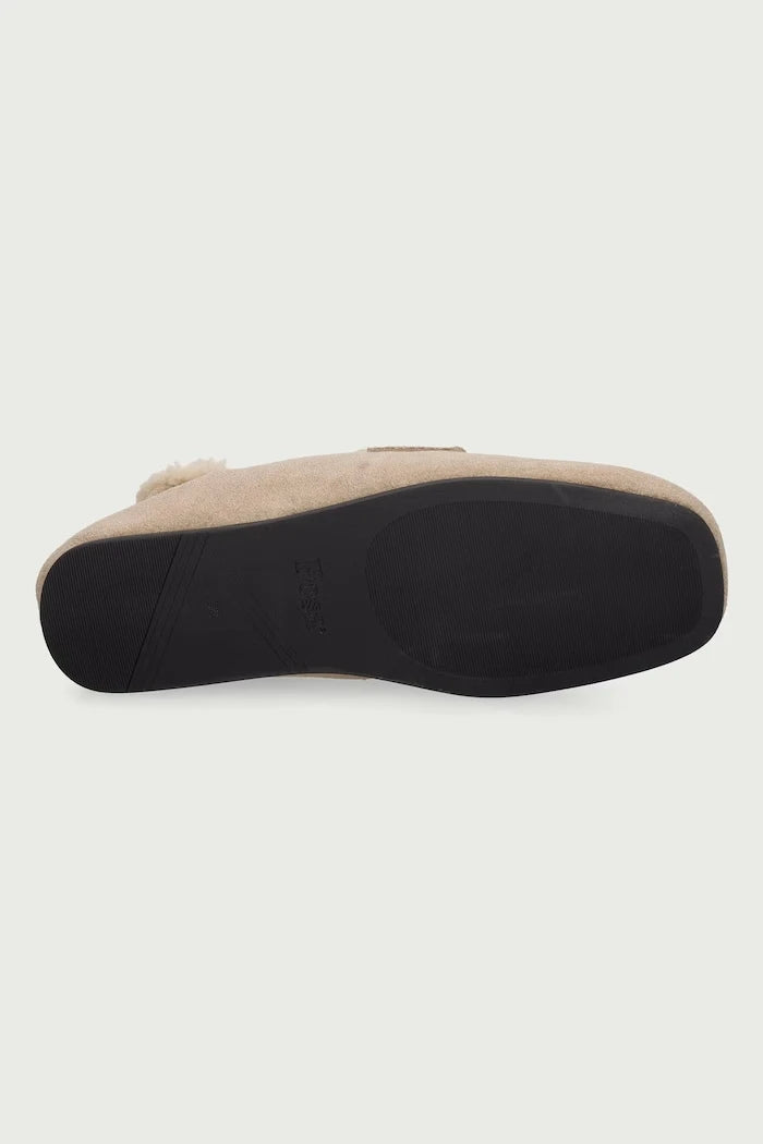 Kadın süet mokasen Penny Loafer