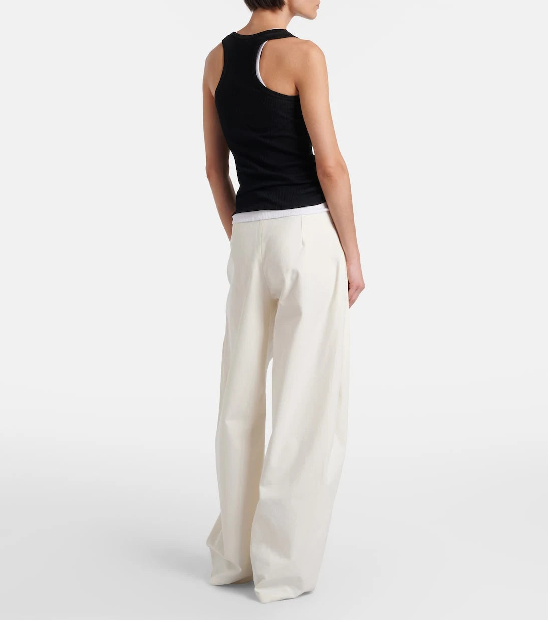 The Row - Galileo cotton and silk barrel-leg pants
