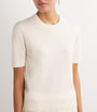 Ivory Cashmere T-Shirt Sweater