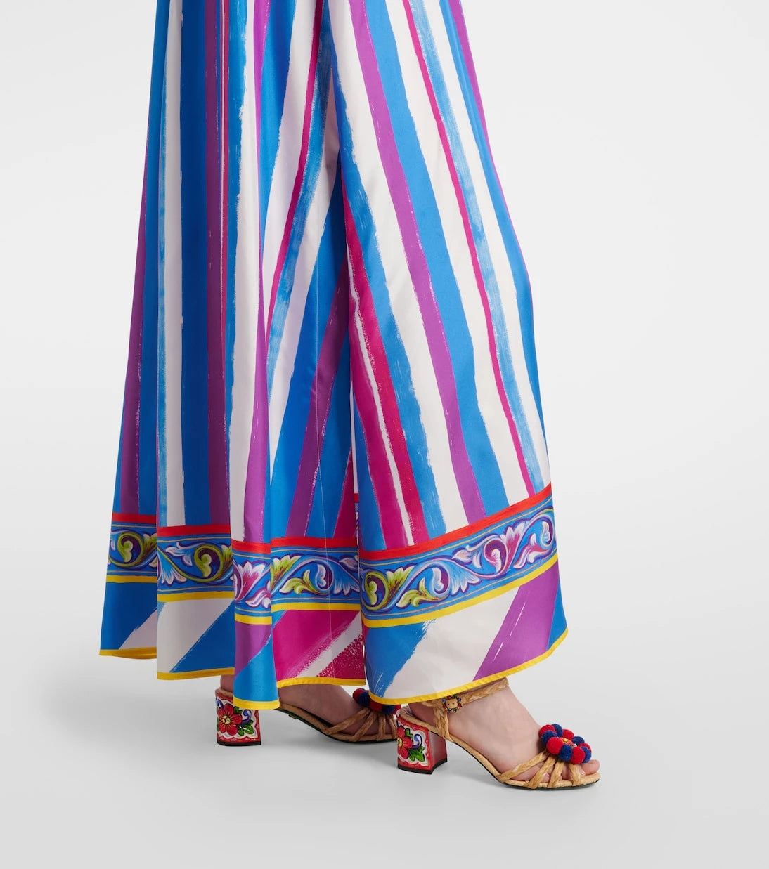 Dolce&Gabbana - Striped silk kaftan