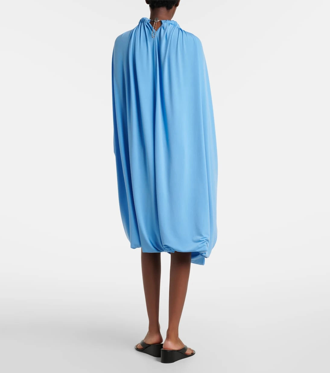 Coperni - Caped draped smocked midi dress