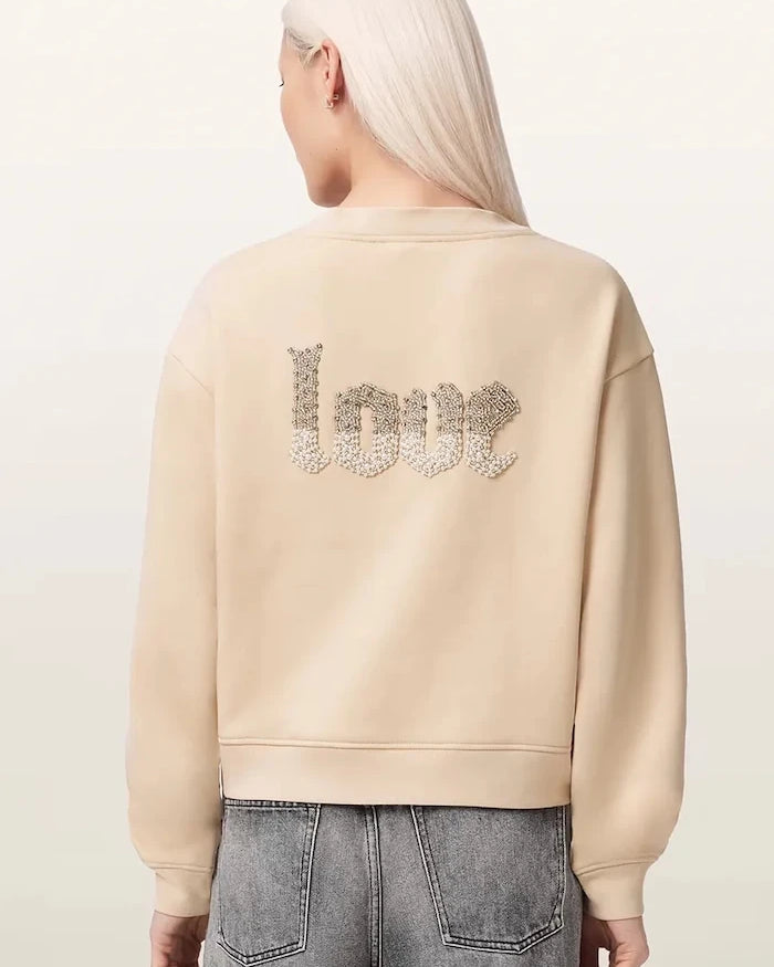 AllSaints kadın pamuklu PEACE sweatshirt