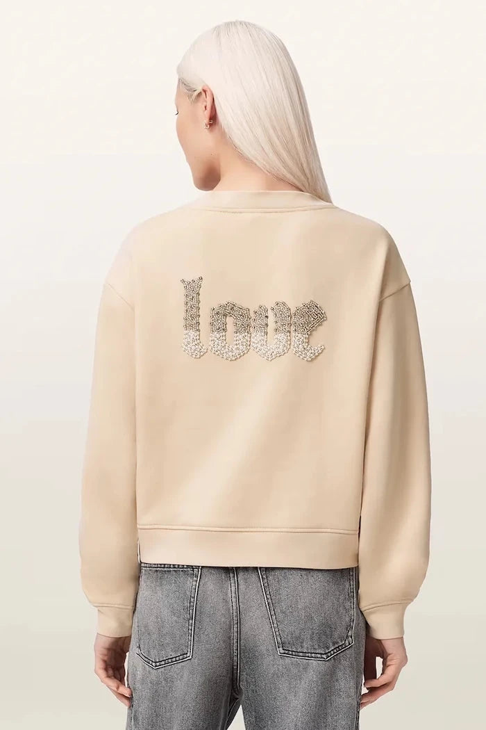 AllSaints kadın pamuklu PEACE sweatshirt