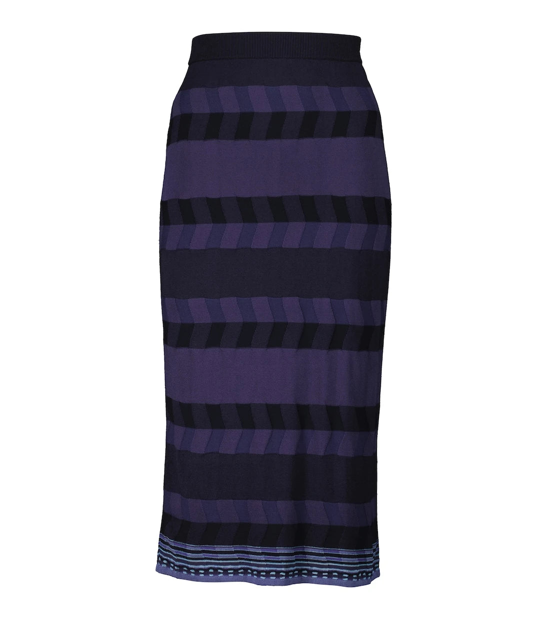 Diane von Furstenberg - Rosa ribbed-knit midi skirt