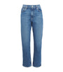 Blue Sawyer Ankle Straight Jeans