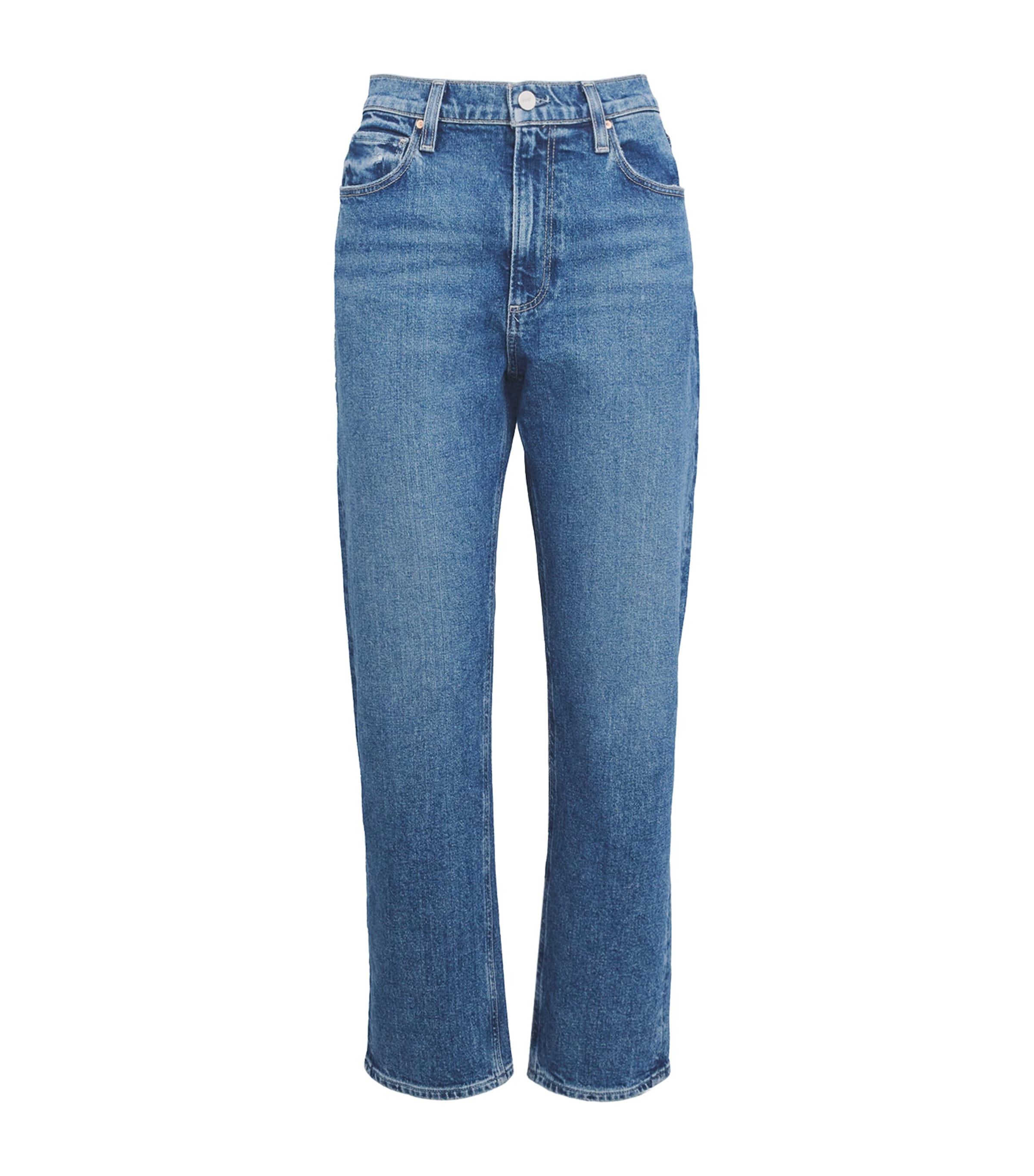 Blue Sawyer Ankle Straight Jeans