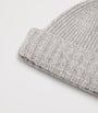John Smedley Cashmere-Wool Ribbed Beanie
