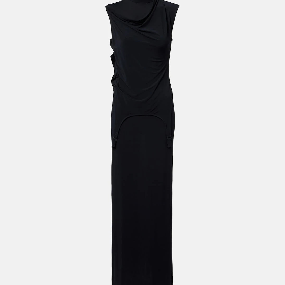 Jean Paul Gaultier - Draped jersey maxi dress