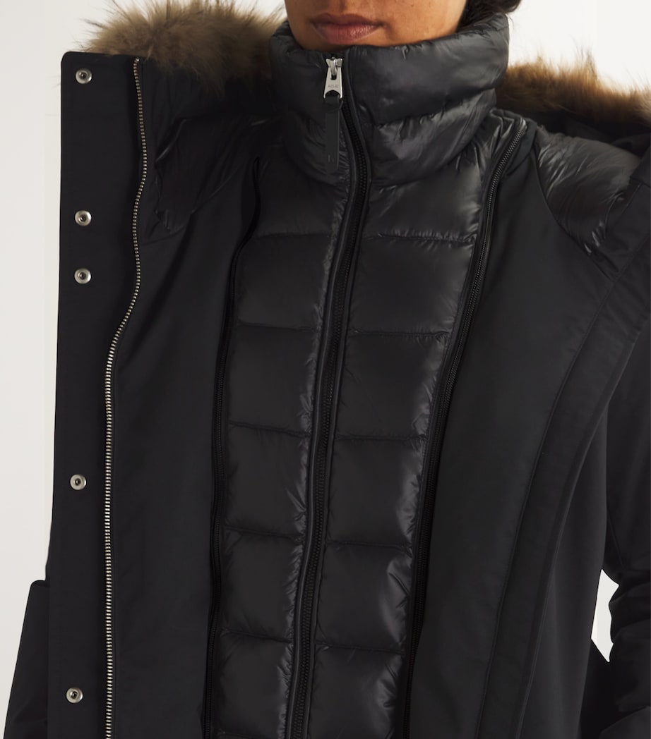 Mackage Black Fur-Trim Jeni-FZ Down Coat